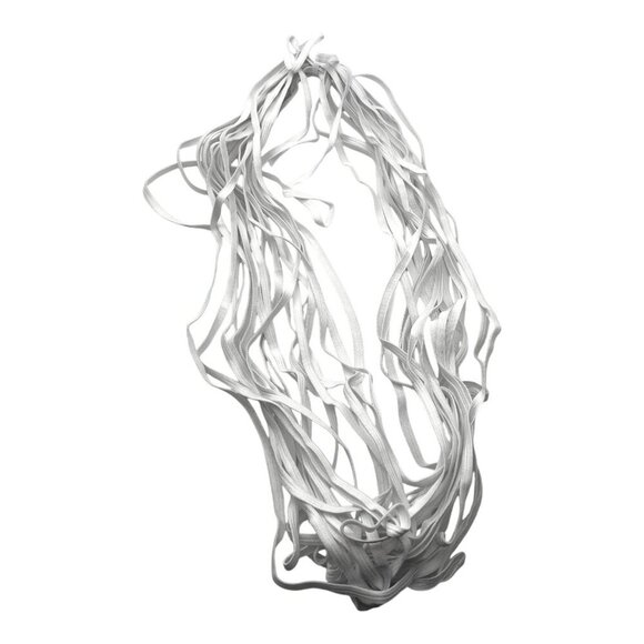 White Elastic Bands For‎ Sewing Craft Work TPU Stretchy Durable Material 2 Packs - Picture 1 of 7